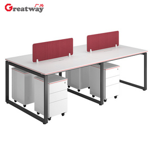 New design call center open  4 person office modular workstations