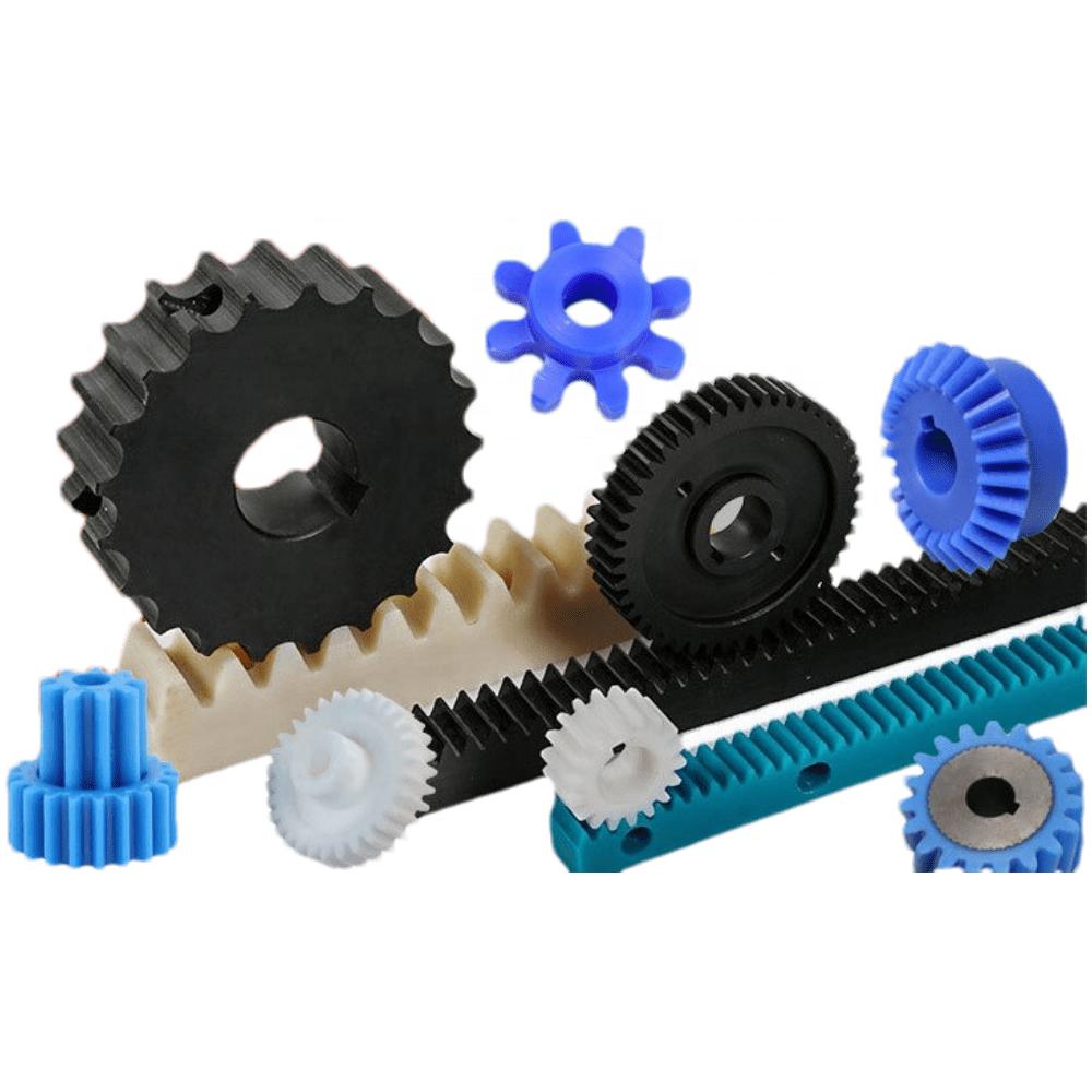 Manufacturers standard quality cnc nylon plastic small helical tooth sliding door motor rack and pinion gear