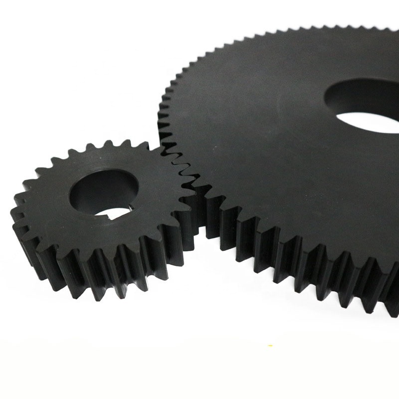 China manufacturer custom making reducer toothed mc pa66 30Gf plastic nylon spur gear