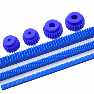 Manufacturers standard quality cnc nylon plastic small helical tooth sliding door motor rack and pinion gear