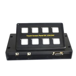 12V 24V Offroad 8 Gang Touch Screen Switch Panel For Universal Car