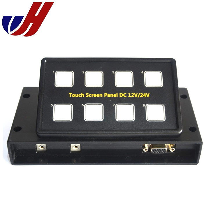 12V 24V Offroad 8 Gang Touch Screen Switch Panel For Universal Car