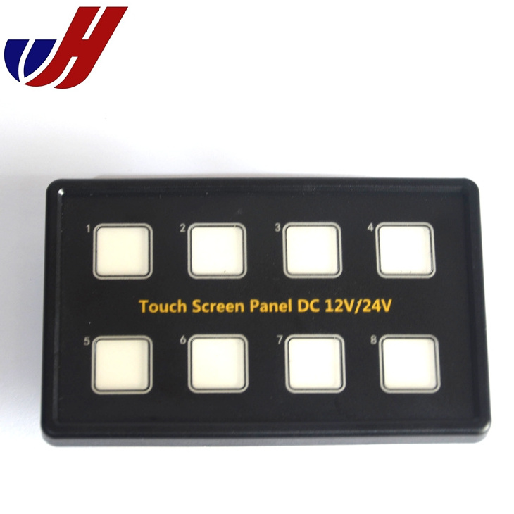 12V 24V Offroad 8 Gang Touch Screen Switch Panel For Universal Car