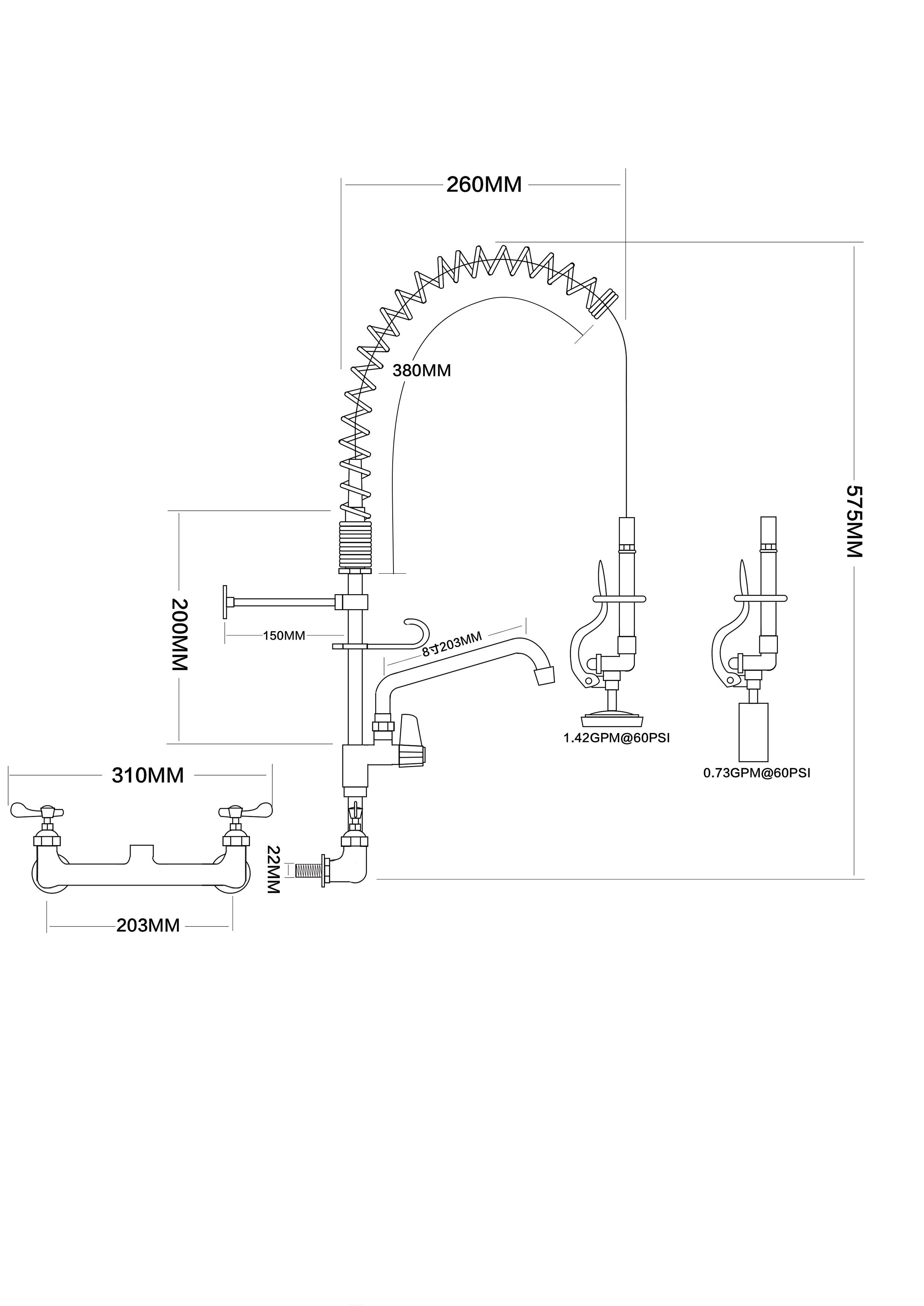 High Quality Wall Mount Mixing Faucet 24