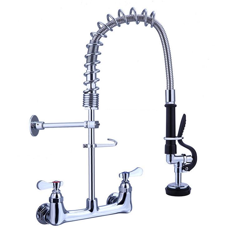 Healthy Material Kitchen Faucet Wall Mount Stainless Steel 304 Mini Commercial Pre Rinse Faucet From China