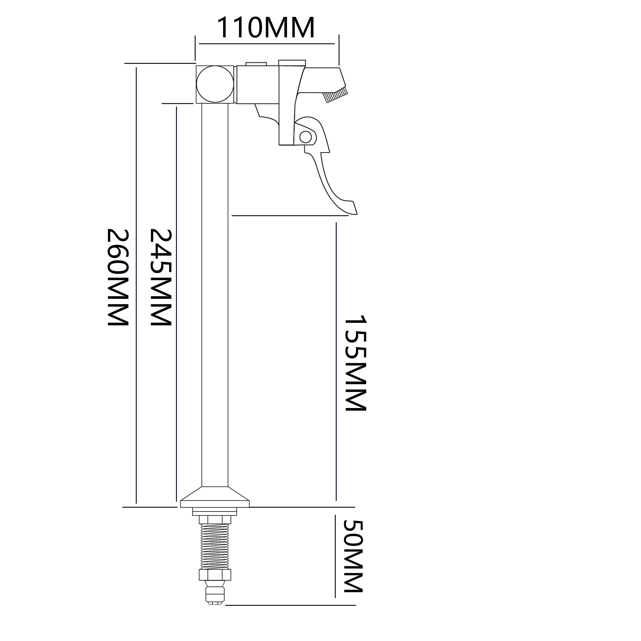 Filler Bar Faucet, G1/2'' Deck Mount Glass Filler for Commercial Restaurant Bar Kitchen Faucet