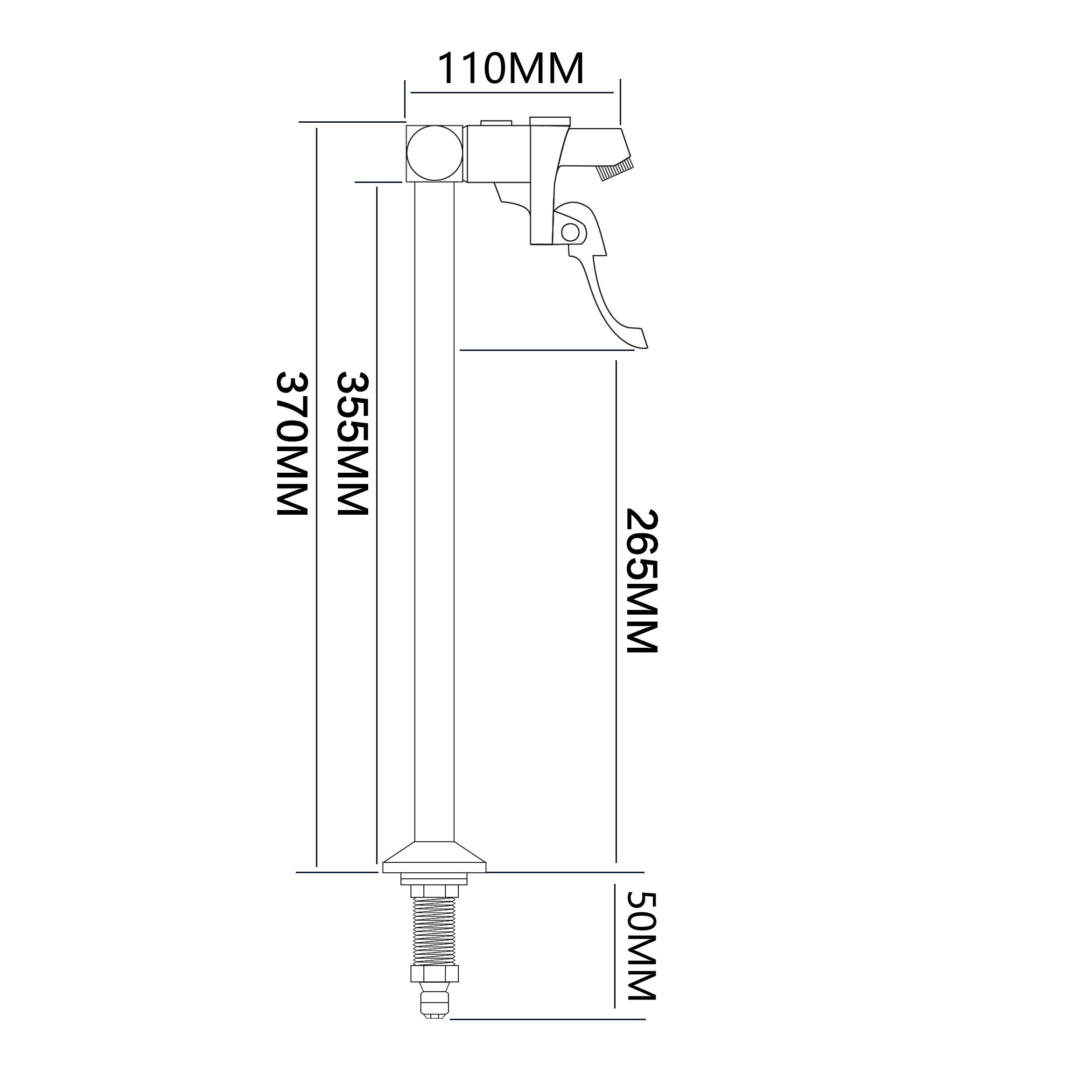 Filler Bar Faucet, G1/2'' Deck Mount Glass Filler for Commercial Restaurant Bar Kitchen Faucet