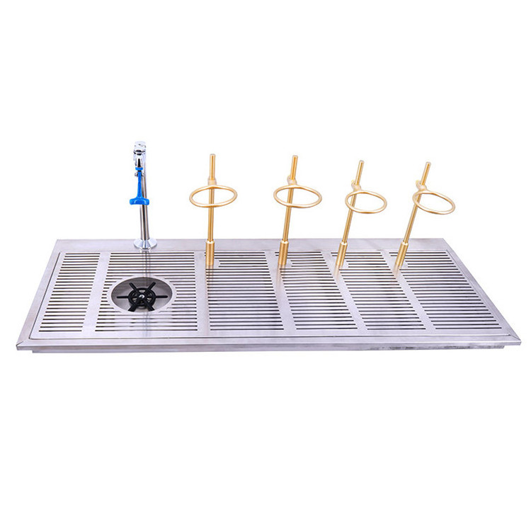 Water Station New Drip Tray Bar Beer Rinser Glass Rinser Beer Drip Tray Attach Kitchen Faucet Tap