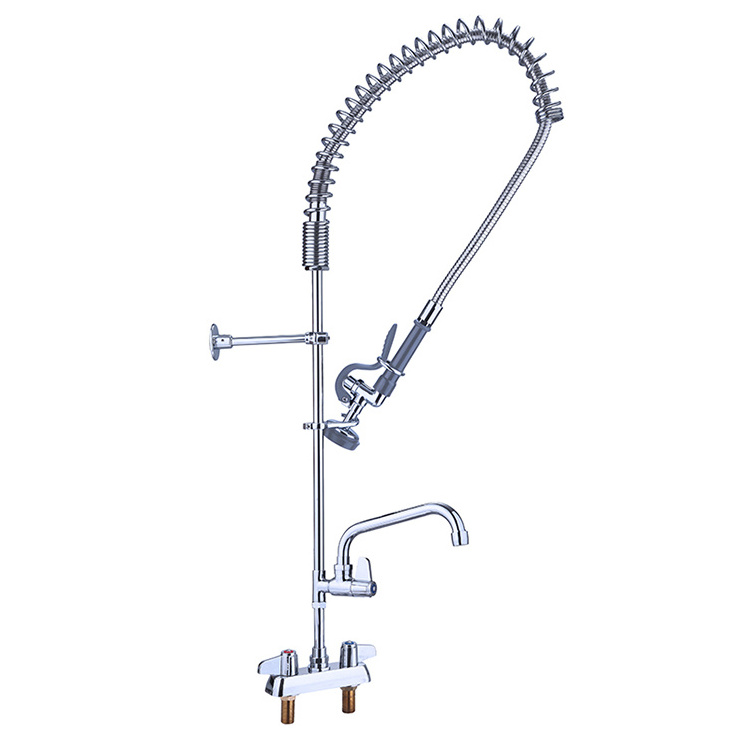 Kitchen Faucet with Pre-Rinse Pull out Sprayer Commercial  Kitchen Sink Faucet Brass pre rinse units