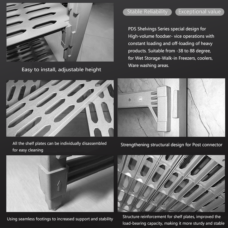 PDS Environmental Shelving Series Special for storage and cold room Solid shelf attachment 1060mm*45mm5*1800mm