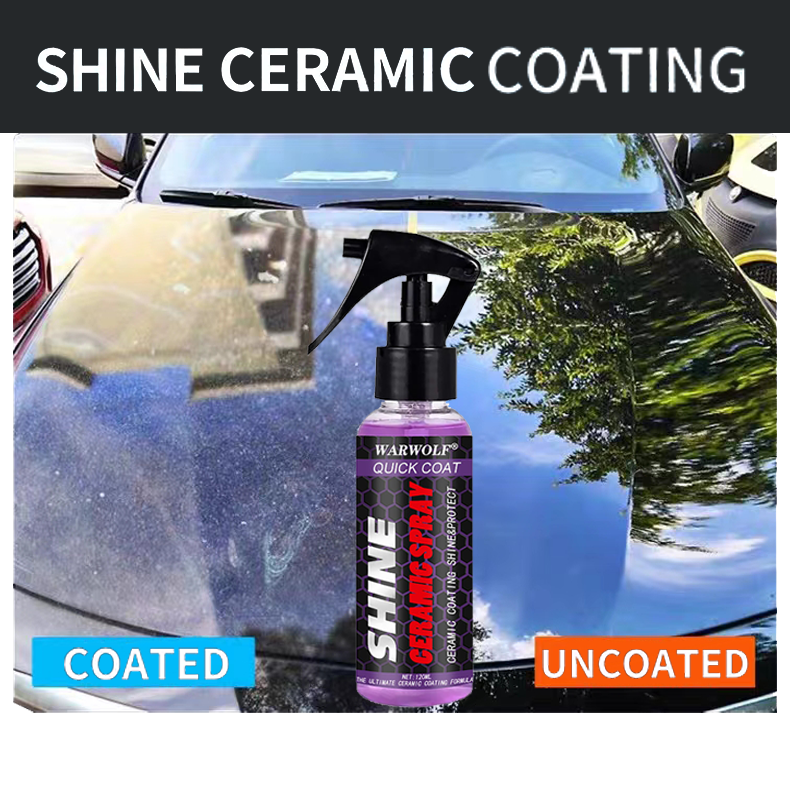 Hot Sell Car Detailing Product 120ML 3 In 1 Car Nano Ceramic Coating Polishing Spraying Wax