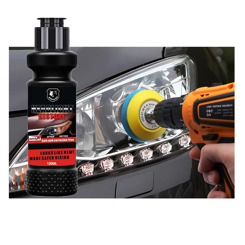 Customized DIY Car Repair Headlight Restoration Cleaning Polishing Kit for Restore Care Sun Damaged Headlights