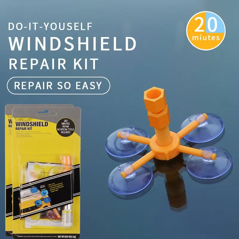 DIY Car windshield repair kit tool car glass crack repair kit glass repair liquid Glass Scratch Remover