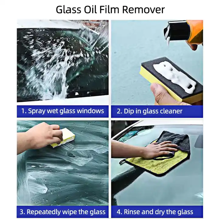 Auto Window Cleaner Windscreen Water Repellant Glass Oil Film Remover