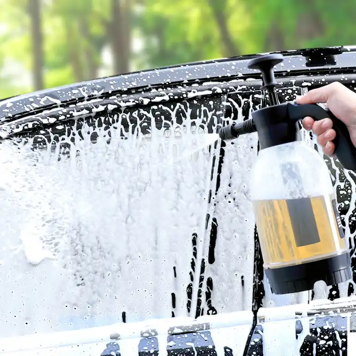 Portable 2L foam sprayer adjustable car wash foam spray bottle can foam lance car wash