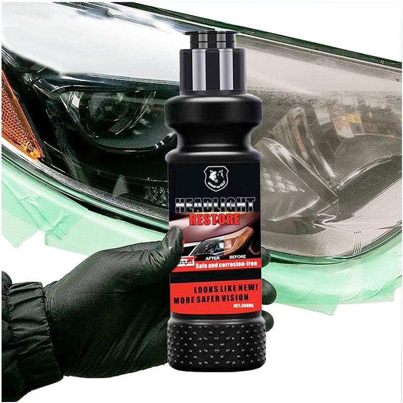 Customized DIY Car Repair Headlight Restoration Cleaning Polishing Kit for Restore Care Sun Damaged Headlights