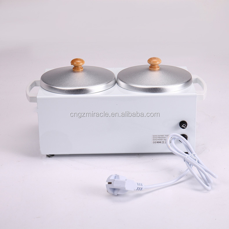 Beauty Salon Double Pot Waxing Melt Depileve Warmer Paraffin Wax Heater