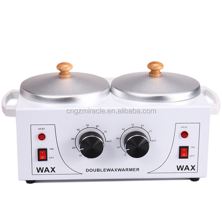 Beauty Salon Double Pot Waxing Melt Depileve Warmer Paraffin Wax Heater