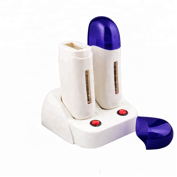 SPA Hand And Foot Paraffin Hot Wax Machine /Double Roll-On Cartridge Depilatory Wax Warmer Heater for Hair Removal