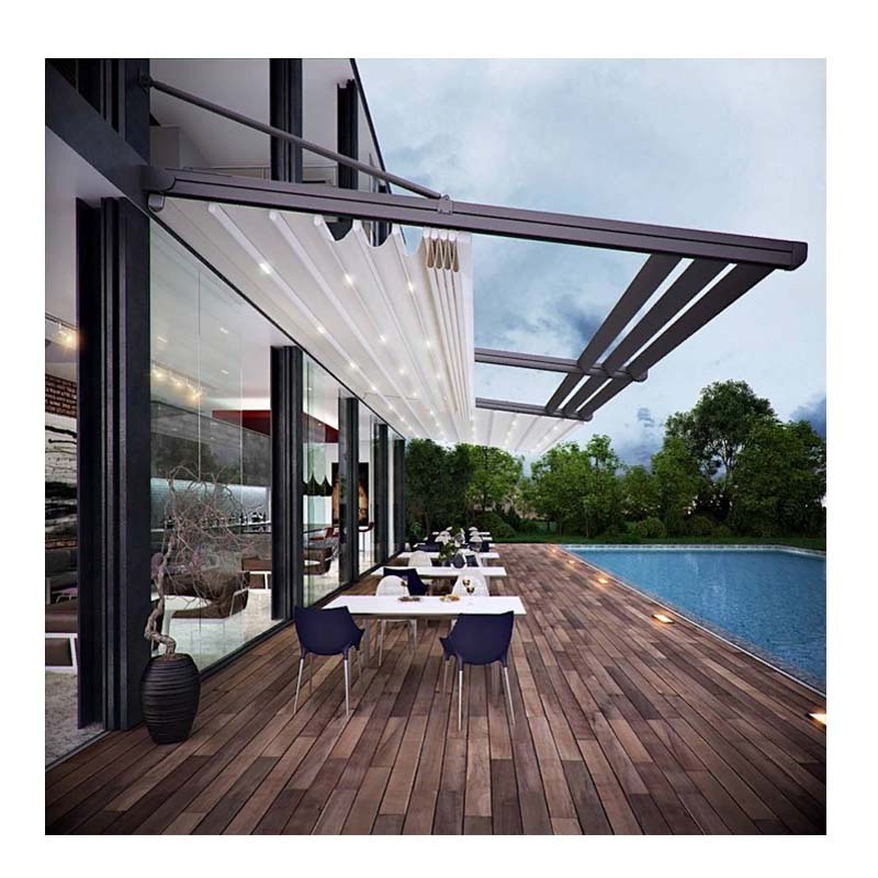 12x12 outdoor electric waterproof rain cover for retractable awning balcony patio awning