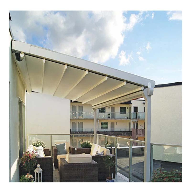 Manufacturers Modern Awnings Adjustable Opening Patio Roof PVC Motorized Garden Gazebo Awning Pergola