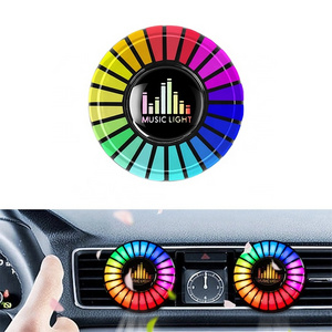 2024 Most Fashionable Colorful lights Car Aromatherapy Light Voice Control Music Rhythm LED Lights