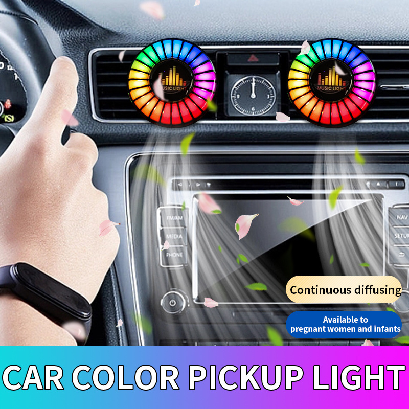 Factory direct sales atmosphere light LED voice control light car music rhythm light Colorful car aromatherapy