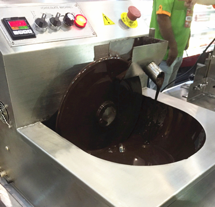 Mini chocolate tempering machine small automatic 5 kg mold enrobing coating moulding melting machinery chocolate making machine