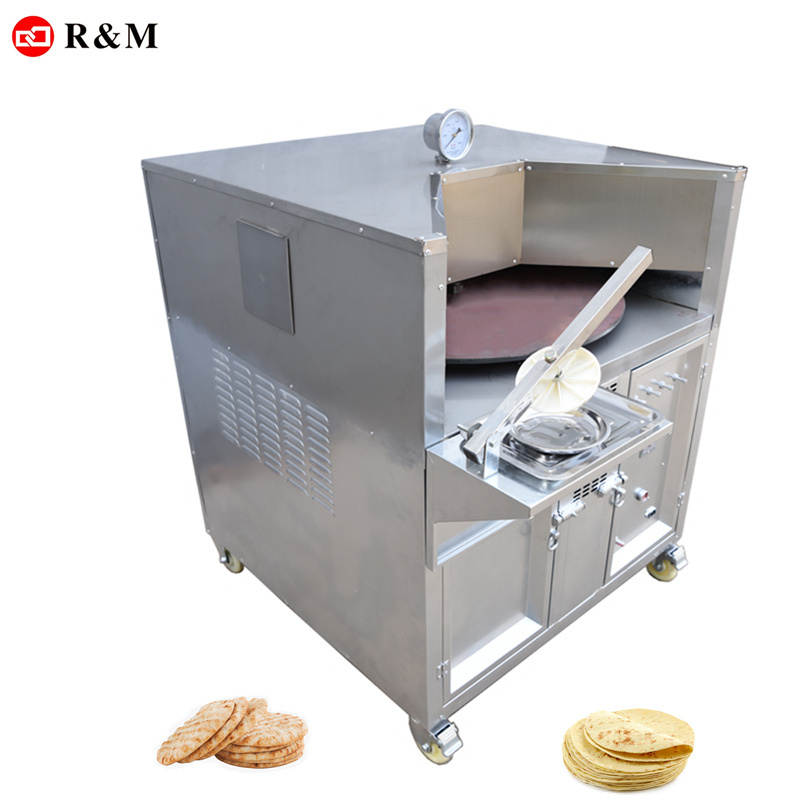 R&M Sesame Cake Pita Bread Baking Making Machine Roti Maker Oven / Automatic Lebanese Electric Chapati Small Pita Bread Gas Oven