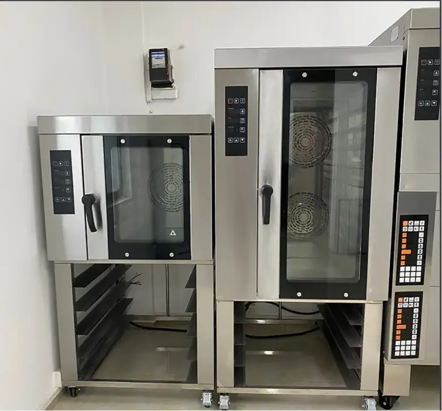 China hot air 10 5 tray industrial convection oven electric with steam bakery commercial convection ovens for sale baking bread