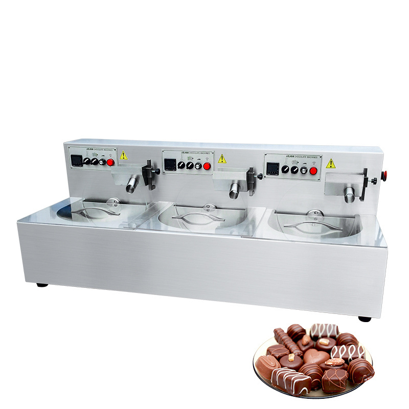 Mini chocolate tempering machine small automatic 5 kg mold enrobing coating moulding melting machinery chocolate making machine