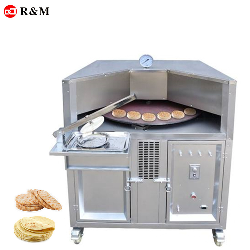 RM Automatic Flat Flatbread Baking Lebanese Arabic Chapati Tortilla Pie Pita Electric Gas Roti Bread Making Commercial Arab Oven