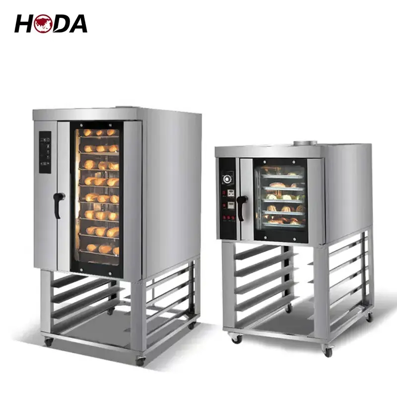 China hot air 10 5 tray industrial convection oven electric with steam bakery commercial convection ovens for sale baking bread