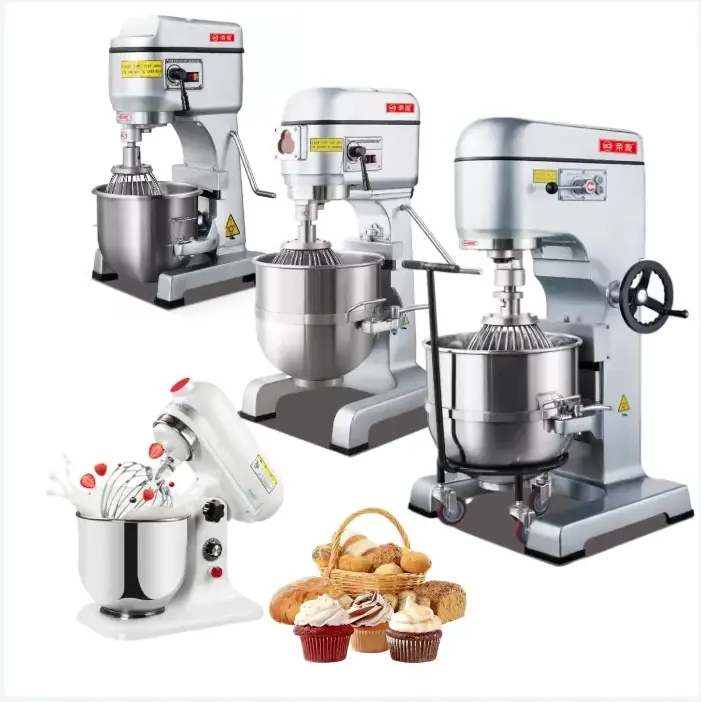 Industrial Butter Pancake Automat Used Cake 80qt 30 20 Qt 10kg Cake Biscuit Dough 3 In 1 Food Mixer Machine Whisk Spar For Sale