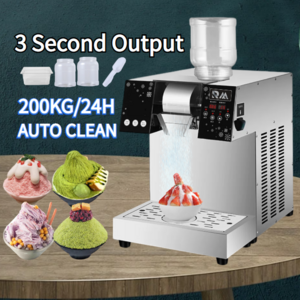 Commercial Korean Korea Kakigori Mesin Es Bingsoo Snow Snowflake Flake Cream Crusher Maker Make Shaved Ice Shaver Bingsu Machine