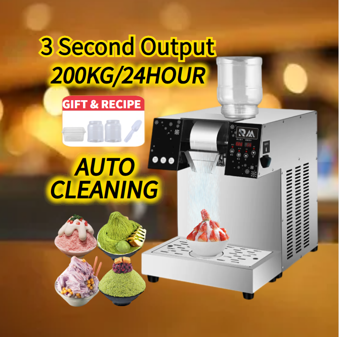 BINGSU Snow Used Taiwan Commercial Ice Shaving Crushers Shaver Flaker Machine Fully Semi-automatic Household For Home Use Sale