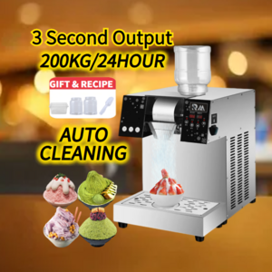 BINGSU Snow Used Taiwan Commercial Ice Shaving Crushers Shaver Flaker Machine Fully Semi-automatic Household For Home Use Sale