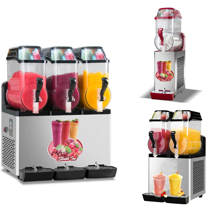 Smoothie ice soda slushie slush frozen cold ice drink machine beverage maker commercial slush vending banane making machine sale