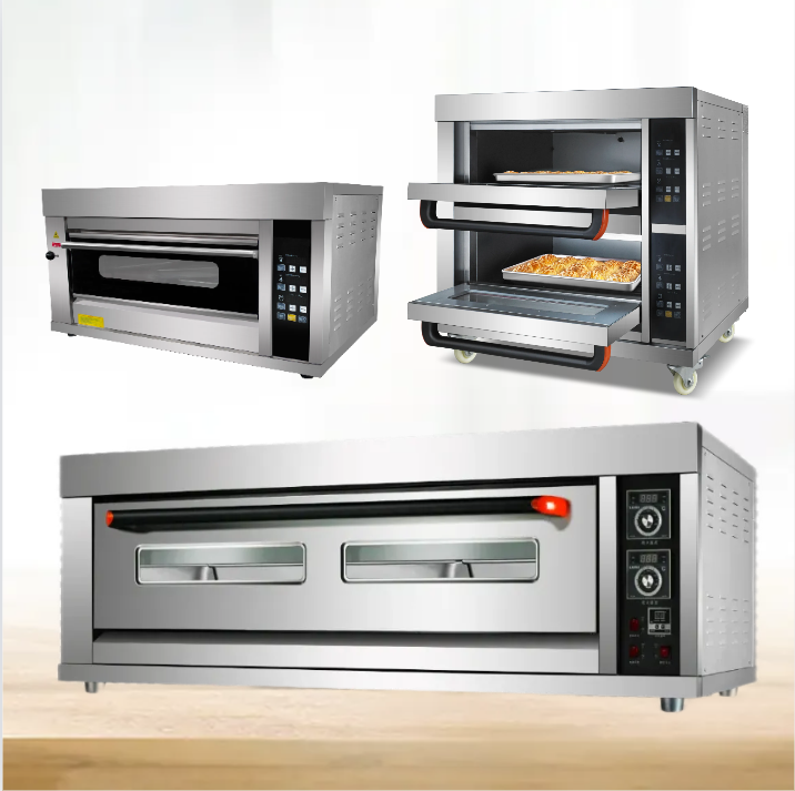 Countertop big built-in small bread bakery electronic 1 3 deck oven gas electrical stainless steel pizza oven turkey for baking