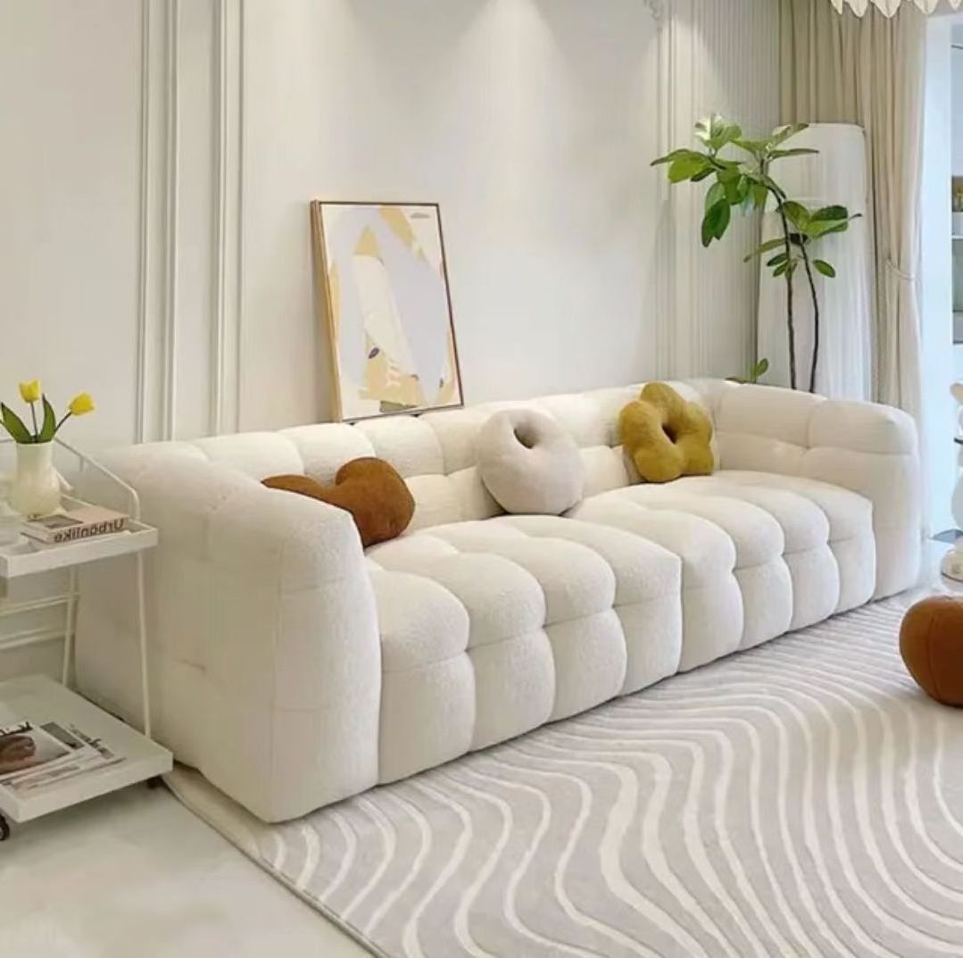 Modern Cashmere Marshmallow Sofa Fast Sleeper Comfortable Living Room Furniture Sofa Set Modern Living Room Furniture Sofa