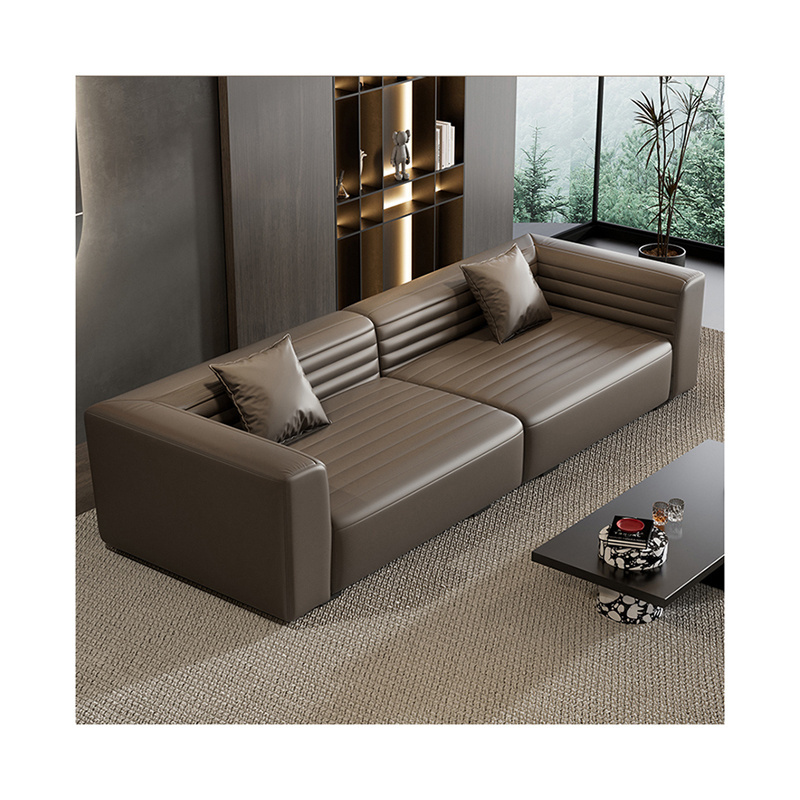 Designer Tech Fabric Living Room Sofa Small House Vintage Marshmallow Clouds Flannel Netfix Straight Living Room Sofas