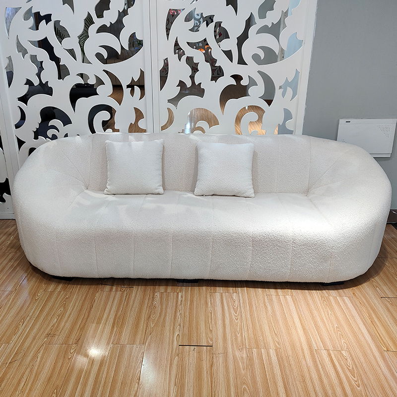 Manufacturer Direct Sale Modern Style Living Room Furniture Shell Sofa Frosted Fabric Waterproof Sofa Fabric Sofa