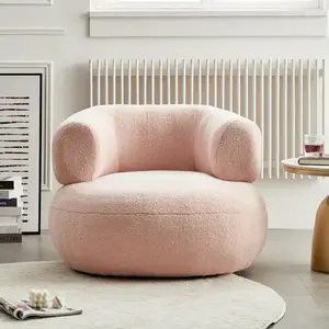 Single sofa creative casual comfortable lamb fleece small apartment living room bedroom balcony lazy sofa chair