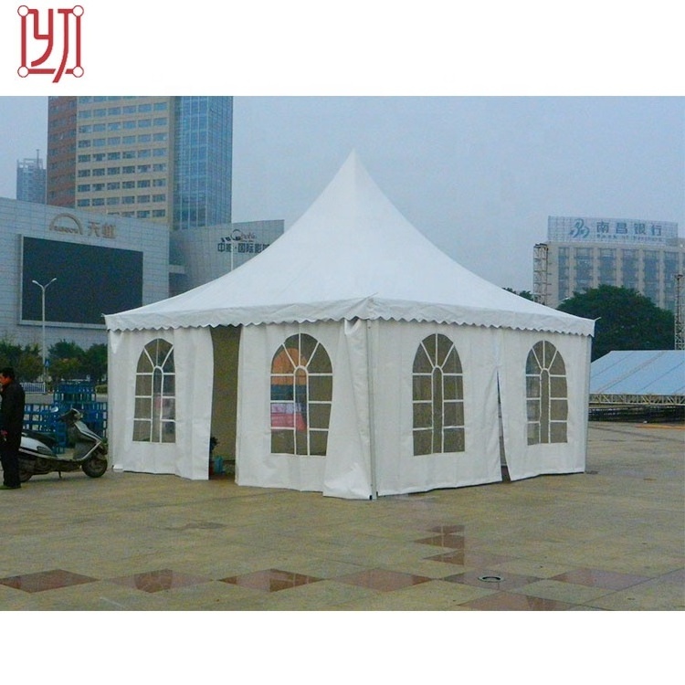 Pvc fabric mini pagoda tent 5x5 6x6 for trade show