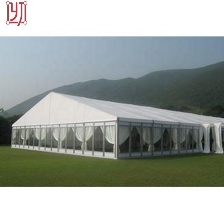 30x30 luxury backyard wedding tent with glass walls