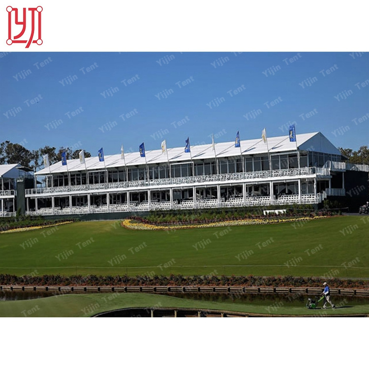 Custom made double decker tent two level 2 floors tent for event paty