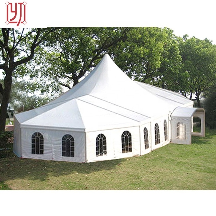 20x30 high peak mixed marquee aluminum tent for wedding event