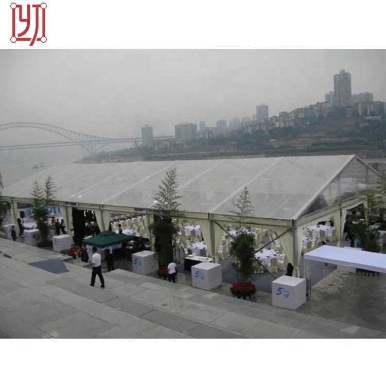 100 people aluminum frame transparent clear top wedding tent for outdoor event