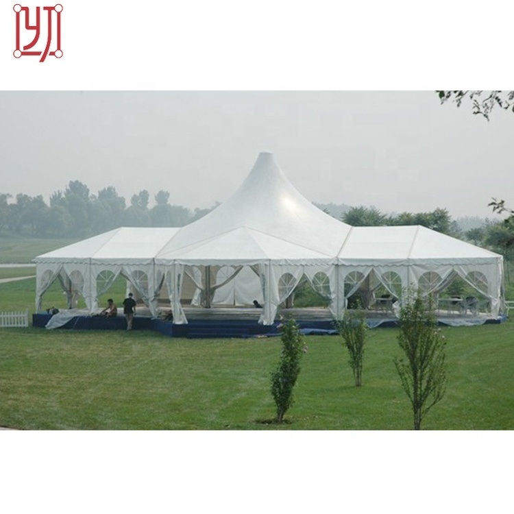 20x30 high peak mixed marquee aluminum tent for wedding event