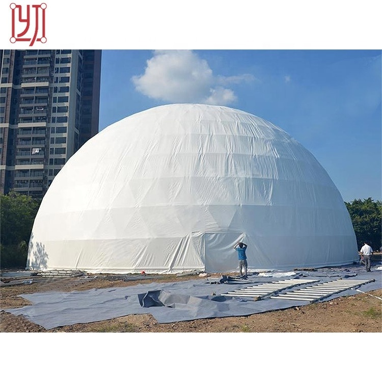 20m diameter big party geodesic dome camping tent